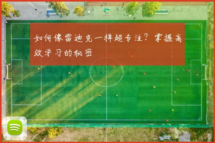 如何像雷迪克一样超专注？掌握高效学习的秘密